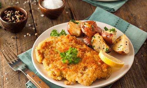 طرز تهیه شنیسل مرغ