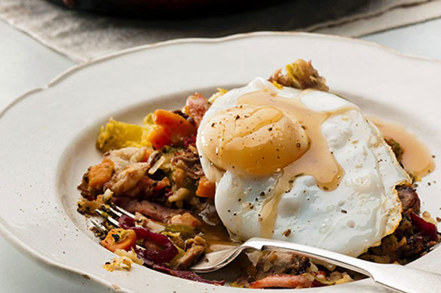 خوراک کلم و سیب زمینی