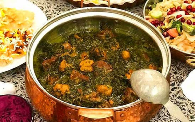 طرز تهیه آلو اسفناج مجلسی