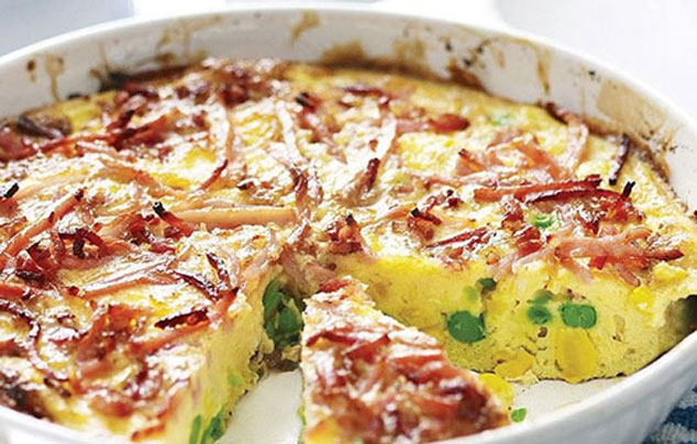 کوکوی نخودفرنگی و کالباس