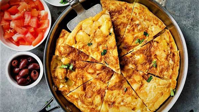 املت اسپانیایی تورتیلا