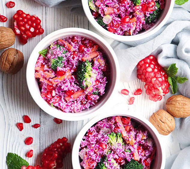 سالاد انار و گردو