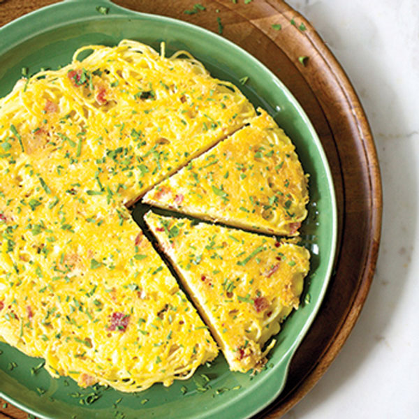 کوکوی اسپاگتی با کالباس گوشت