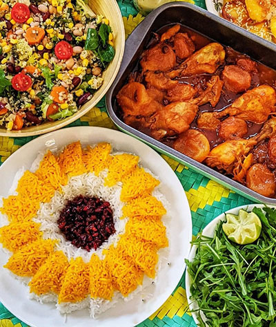 خورشت مرغ افشاری