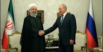 نشست خبری پوتین و روحانی در حال انجام است