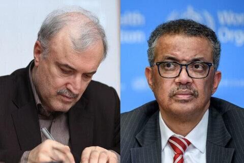 وزیر بهداشت به رئیس سازمان بهداشت جهانی، نامه نوشت