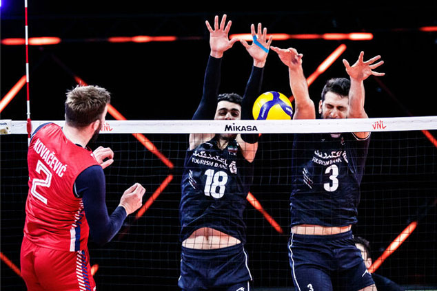 شکست والیبال ایران مقابل سرمربی سابق / ایران ۲ - ۳ صربستان