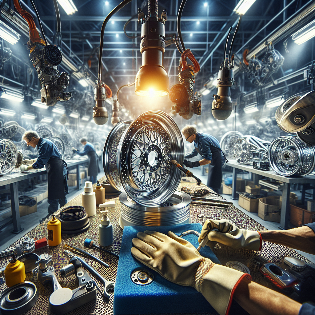 آموزش پرداختکاری و پولیش رینگ و باک آلومینیومی و استیل با لوازم ساب پولیش