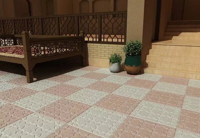 برای کف حیاط سنگ بهتر است یا موزاییک ؟