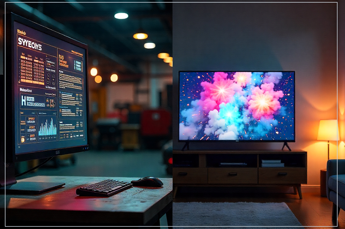 تفاوت نمایشگر صنعتی با تلویزیون چیست؟